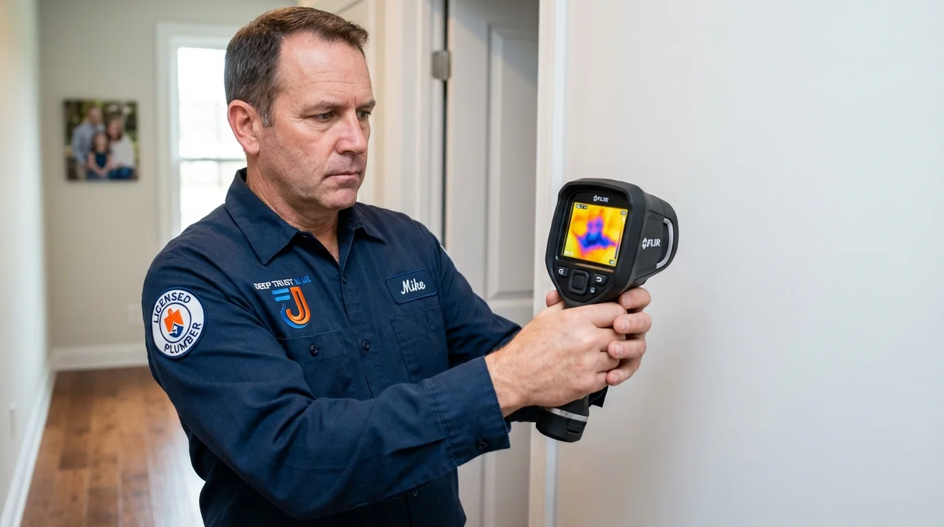 Thermal imaging leak detection by Johns Plumbing LLC in Crystal Springs